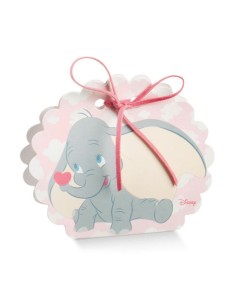 10 Scatole borsa rotonda dumbo rosa