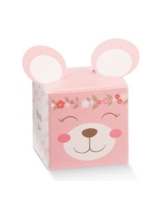 10 Scatole cubo orso rosa