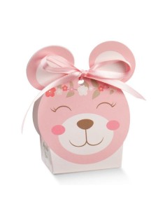 10 Scatole orso rosa