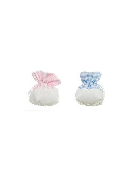12 Sacchetti quadretti celeste