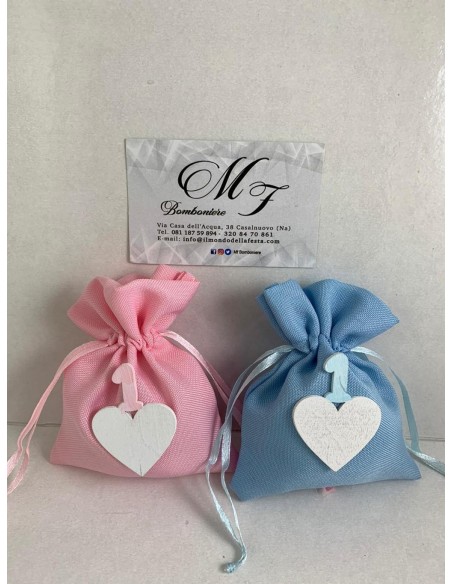 24 Sacchetti con numero 1 celeste