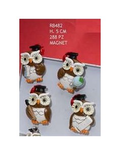 12 Magnete gufo laurea