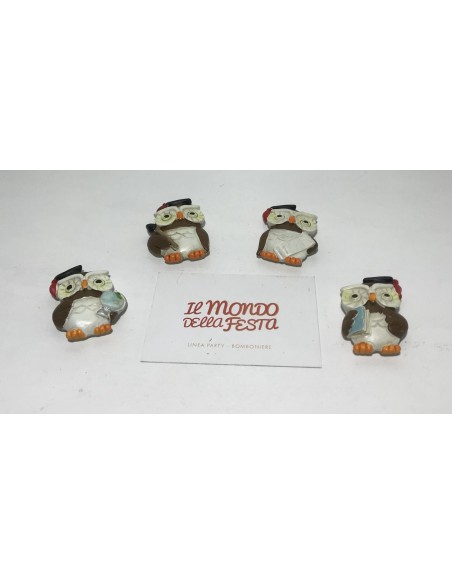 12 Magnete gufo laurea