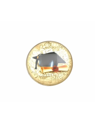 12 Magnete tondo con tocco laurea