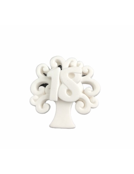 12 Gesso albero con numero 18