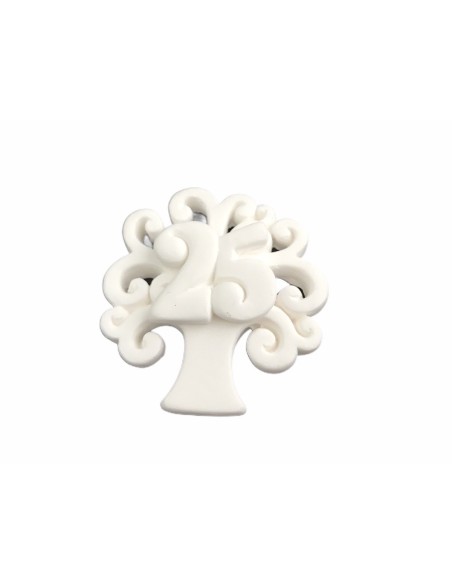 12 Gesso albero con numero 25