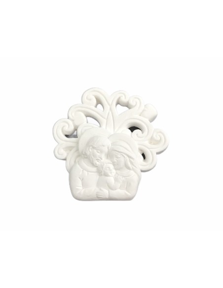 12 Gesso albero con sacra famiglia