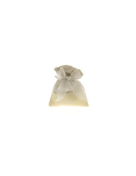 12 Sacchetti panna con cuore