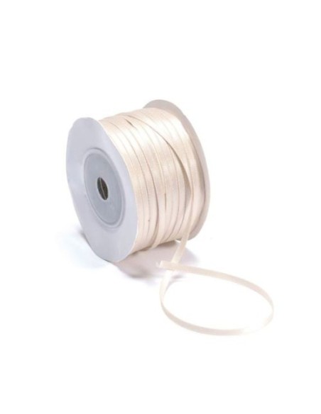 Nastro raso panna 3mm