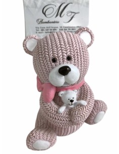 Salvadanaio orso rosa