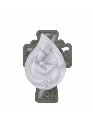 12 Statuina croce con sacra famiglia