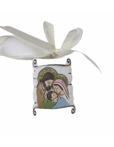 12 Appendino pergamena con sacra famiglia