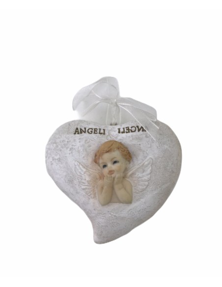 12 Appendino cuore con angelo