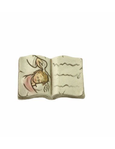 12 Magnete libro battesimo rosa