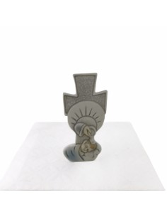 12 Statuina croce con bimbo battesimo