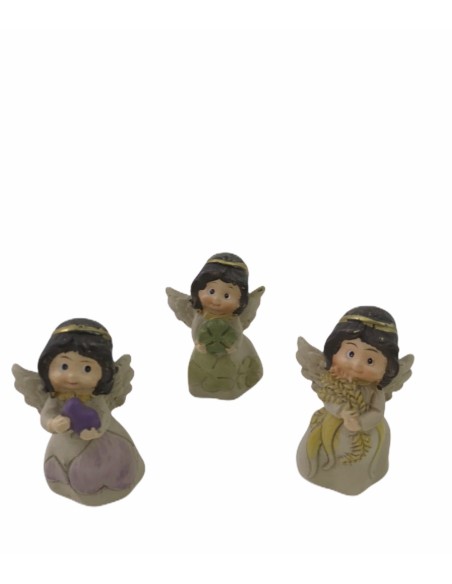 12 Statuina angelo colorato