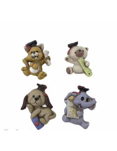 12 Magnete animaletti laurea