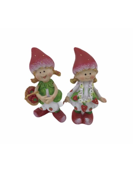 12 Statuina folletto bimba cm8