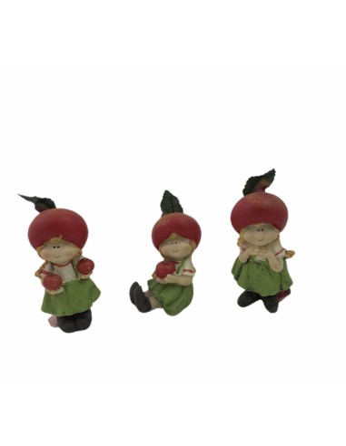 12 Statuina folletto bimba cm 7