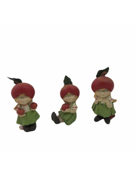 12 Statuina folletto bimba cm 7