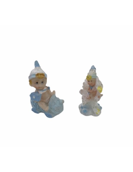 24 Statuina bimbo e cicogna celeste