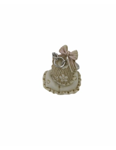 24 Portachiavi bavetta rosa