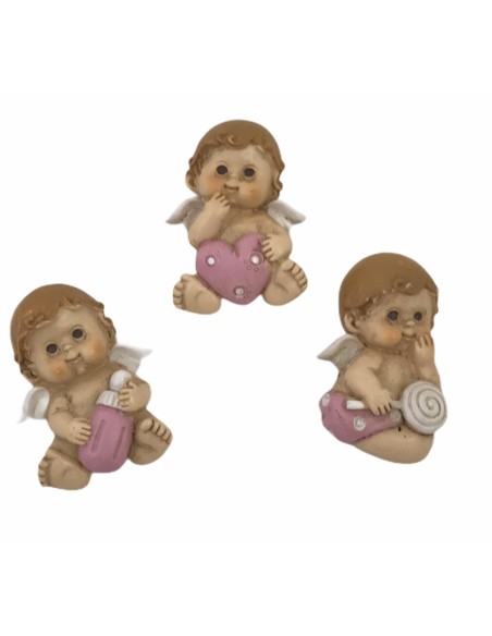 12 Magnete angelo bimba rosa