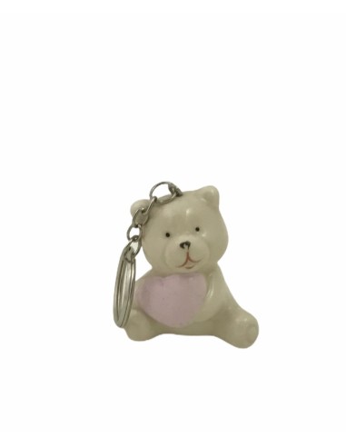 12 Portachiavi orso rosa
