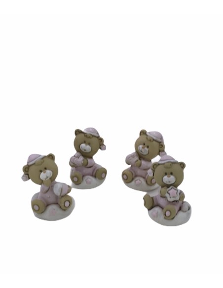 24 Statuina orso rosa