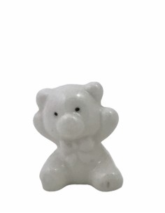 12 Statuina orso rosa