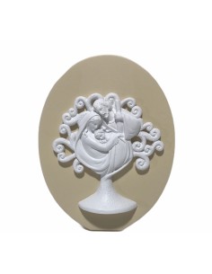12 Statuina albero sacra famiglia