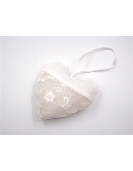 12 Sacchetti cuore bianco