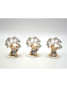 12 Statuina albero con orso celeste