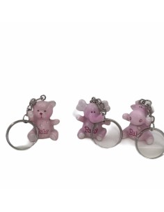 24 Portachiavi animaletti mix rosa