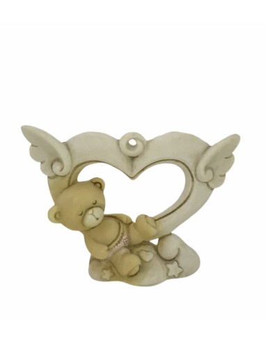 12 Statuina cuore con orso