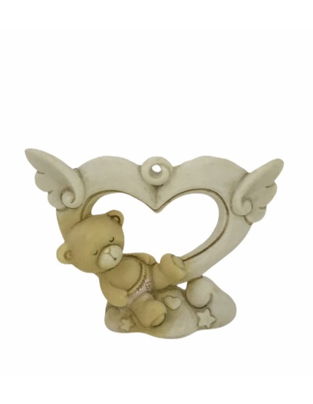 12 Statuina cuore con orso