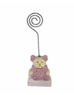 24 Portafoto orso rosa