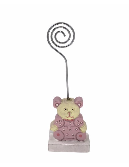 24 Portafoto orso rosa