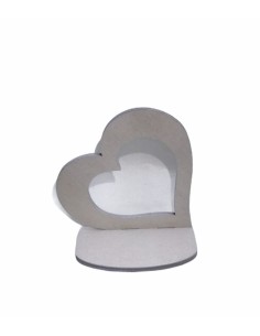 12 Statuina cuore legno