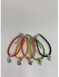 10 Bracciali colorati cuore