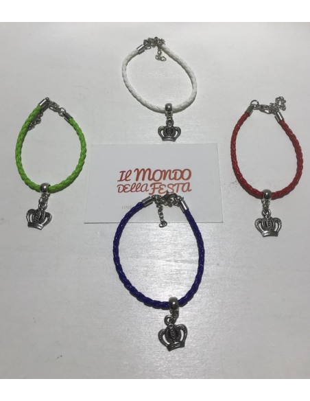10 Bracciali colorati corona