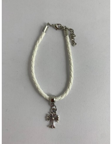 10 Bracciali bianchi con croce