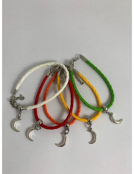 10 Bracciali colorati con luna
