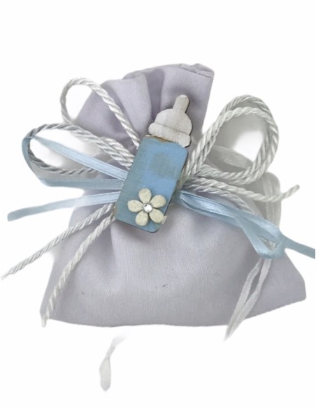12 Sacchetti con biberon celeste