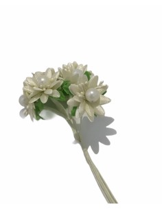 6 Margherite decorative panna cm2
