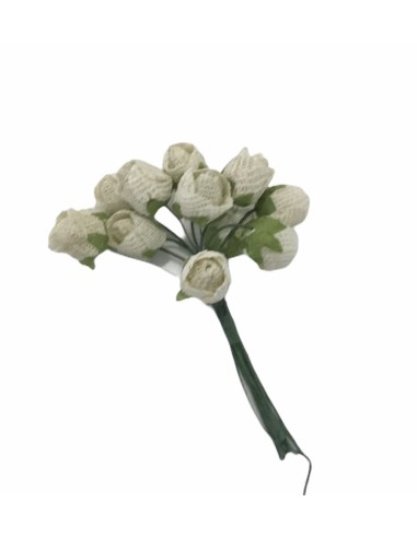 10 Roselline decorative panna