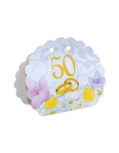 10 Scatole ventaglio 50 anniversario