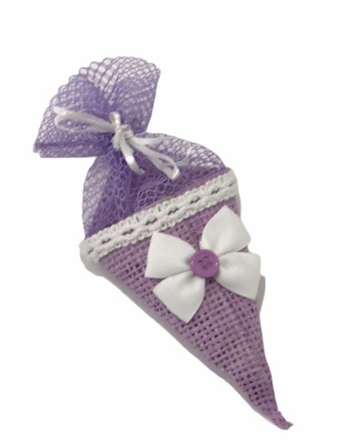 12 Sacchetti cono lilla