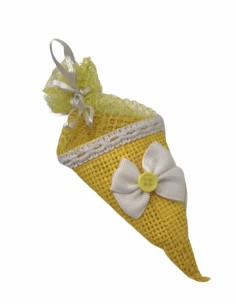 12 Sacchetti cono giallo