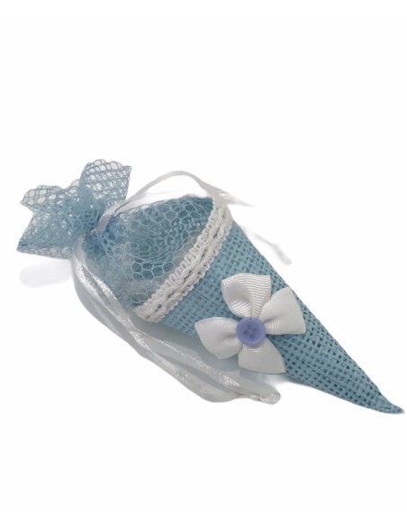 12 Sacchetti cono celeste